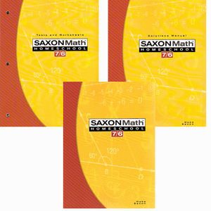 SAXON MATH 76 4 EDITION HOMESCHOOL HOME STUDY KIT NEW GRADE 6