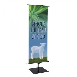 Banner - "Behold The Lamb Of God" 2'x6'