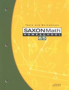 Saxon Math 65 Third Edition Tests & Worksheets Grade 5