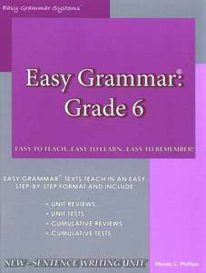 Easy Grammar Grade 6 Teachers Manual