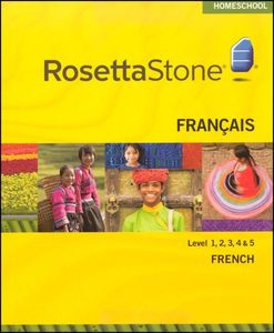 Rosetta Stone French Level 1, 2, 3, 4, & 5 Homeschool Set