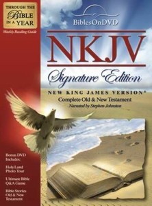NKJV Signature Edition Bible on DVD Audio + Text & Photos - Stephen Johnston