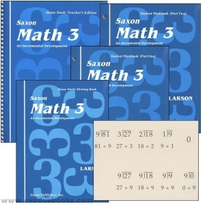 Saxon Math 3 Homeschool Complete Home Study Kit