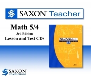 Saxon Math 54 Homeschool Teacher Lesson & Test CDs 5/4