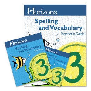 Alpha Omega Horizons Spelling & Vocabulary 3rd Grade Homeschool Set