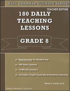 Easy Grammar Ultimate Series: 180 Teaching Lessons Grade 8