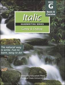 Getty-Dubay Italic Handwriting Book G Grade 6