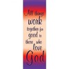 Banner - "All Things Work Together for Good to Those Who Love God"