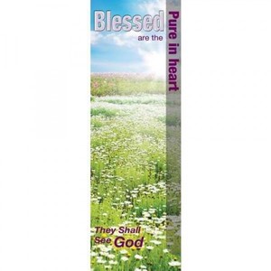 Banner - "Blessed are the Pure in Heart..." Beatitude 2'x6'