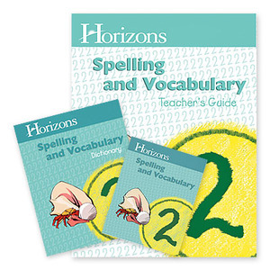 Alpha Omega Horizons Spelling & Vocabulary 2nd Grade Homeschool Set