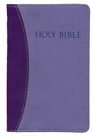 KJVER Thinline Bible Personal Size Dark Purple/Light Purple DuoTone